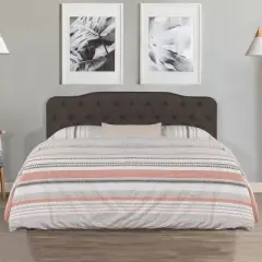 Nicole Upholstered Headboard Stone Fabric/Metal (Frame Not Included) - Hillsdale Furniture