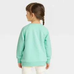 Grayson Mini Toddler Girls' Tie Waist Sweatshirt - Teal Green