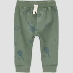 Carter's Just One You&reg; Baby Boys' 4pc "Sports" Top & Bottom Set - Navy Blue/Green