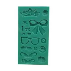 O'Creme Costume Silicone Fondant Mold - 2" x 4" - Green