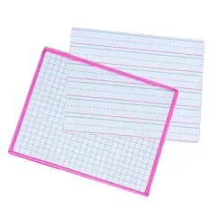 KleenSlate&reg; Clear Dry Erase Sleeves, Assorted Colors, 12 Per Pack