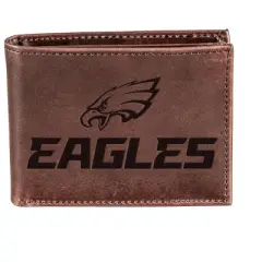 Evergreen Philadelphia Eagles Bi-Fold Wallet, Brown