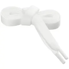 INSPIRE CHIC Flat Wide Rainbow Gradient Colorful Shoelaces for Sneakers 2 Pairs White 60cm/23.62"