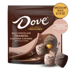 Dove Promises Milk Chocolate Tiramisu Flavored Caramel Candy - 6.74oz