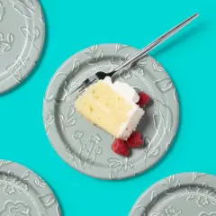 Green Floral Paper Plate 6.8" - 58ct - up&up&trade;