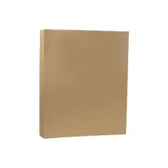 JAM Paper 65 lb. Cardstock Paper 8.5" x 11" Brown Kraft 250 Sheets/Ream (LEKR120606B)