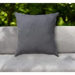 HomeRoots 22" Granite Gray Indoor Outdoor Throw Pillow