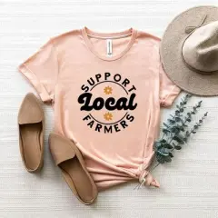Simply Sage Market Women's Support Local Farmers Flowers  Short Sleeve Graphic Tee