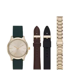 Men's Interchangeable Strap Watch Set - Goodfellow & Co&trade; Green
