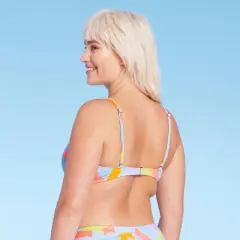 Women's Ribbed Square Neck Bralette Bikini Top - Wild Fable&trade;