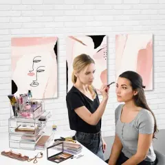 Sorbus Extra Large Stackable 3 Piece Cosmetic Organizers and Storage Set with Acrylic Drawers - Great Vanity, Dresser & Bathroom Organizer