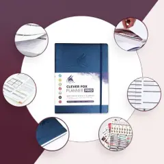 Undated Planner PRO Weekly 8.5"x11" Mystic Blue - Clever Fox