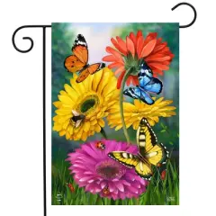 Briarwood Lane Spring Garden Flag 12x18 For Outdoor Butterflies and Daisies For Spring Garden Flag Flags For Outside