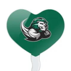 NCAA Slippery Rock Primary Logo Heart Love Cupcake Picks Toppers Decoration Set of 6
