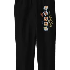 Scooby Doo Mystery Gang Doodles Youth Black Graphic Sweats