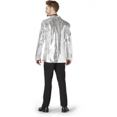 Suitmeister Men's Christmas Blazer - Sequins Silver