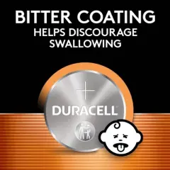 Duracell 2016 Batteries Lithium Coin Button - 2 Pack - Specialty Battery w/ Bitterant Technology: Single-Use, 3V