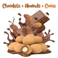 Dark Chocolate Cocoa Dusted Almonds by It's Delish