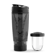 Promixx CHARGE Rechargeable USB-C Electric Shaker Bottle with Portable Battery Function - Stealth Black - 20oz