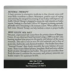 Scent Free Bath Salt Soak 3oz | Unscented Mineral Blend for Sensitive Skin & DIY Aromatherapy | Travel Size | Plantlife