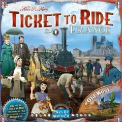 Ticket to Ride: France/Old West Map 6 Board Game