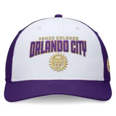 MLS Orlando City SC Structured Hat: Cotton, Hook & Loop Fastener, Tagless, Small