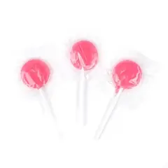 Just Candy Pink Flat Lollipops