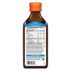 Carlson - Kid's The Very Finest Fish Oil, 800 mg Omega-3s, Norwegian, Wild Caught, Sustainably Sourced, Orange