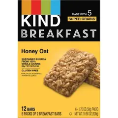 Kind Breakfast Honey Oat Breakfast Bars - 10.58oz/6ct