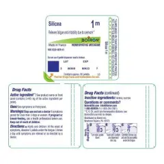 Silicea 1M by Boiron Homeopathic Single Medicine For Stress & Sleep  -  80 Pellet