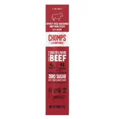 Chomps Snack Sticks Smoky BBQ Beef Meat Sticks - 12oz/24pk