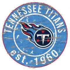 NFL Tennessee Titans Established 12" Circular Sign