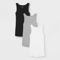 Rib 3pk Bundle Maternity Tank Top - Isabel Maternity by Ingrid & Isabel&trade; Black/White/Gray
