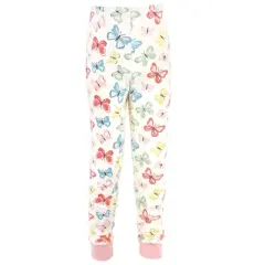 Touched by Nature Baby Girl Organic Cotton Tight-Fit Pajama Set, Butterflies