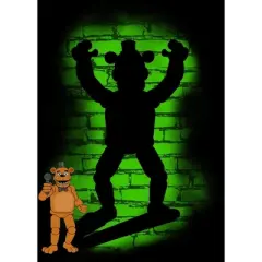 Five Nights at Freddy's Freddy Fazbear Shadow Boy's Black T-shirt