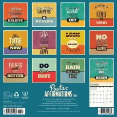 Willow Creek Press 2026 Positive Affirmations Wall Calendar