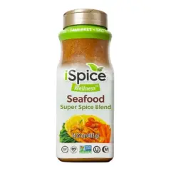 iSpice Blend | Salt-Free Seafood Seasoning | 14.22 oz | Mixed Spice & Seasoning | Bulk Size | Halal | Kosher