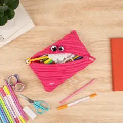 ZIPIT Party Monster Pencil Case for Girls, Pink