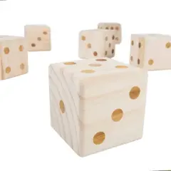 Hey! Play! Giant Wooden Yard Dice Outdoor Lawn Game