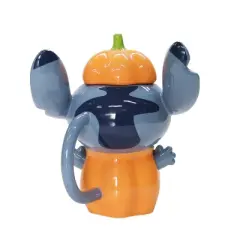 Disney 20oz Stitch Ceramic Mug Pumpkin Hat Lid