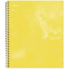 Five Star Active Subject Notebook 80ct Yellow