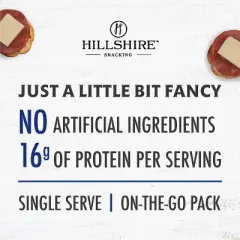 Hillshire Snacking All Natural Uncured Pepperoni with White Cheddar Cheese and Toasted Rounds - 2.76oz