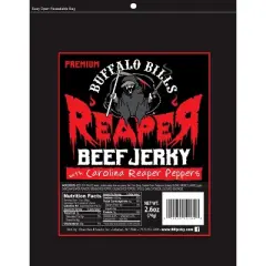 Buffalo Bills 2.6oz Premium Reaper Beef Jerky Packs (six 2.6oz beef jerky packs)