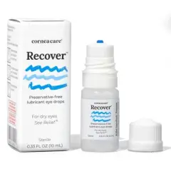 CorneaCare Recover, Hydrating, Preservative-Free Lubricating Eye Drops for Dry Eye Relief - 10mL(300 drops)
