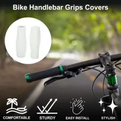 Unique Bargains Bike Handlebar Grips Covers 4.92" Long White 1 Pair