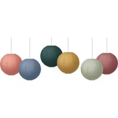 Teacher Created Resources&reg; Wonderfully Wild 8" Hanging Paper Lanterns, Pack of 6