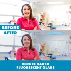 Educational Insights Fluorescent Light Filters 2' x 4', Tranquil Blue, Set of 4