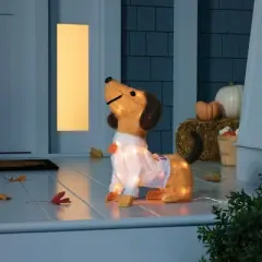 15.5" Dachshund Character 'Hello Fall' Halloween Novelty Sculpture Light - Hyde & EEK! Boutique&trade;