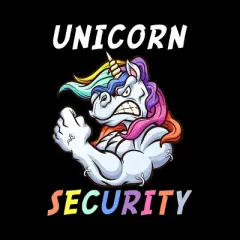 Junior's Design By Humans Halloween Dad Mom Daughter Adult Costume - Unicorn Security By MINHMINH T-Shirt