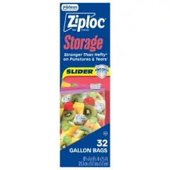 Ziploc Storage Slider Gallon Bags